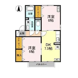 エリシオン日高 C棟【2階】の間取り