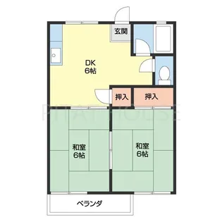 フォーブル粟【202号室】の間取り