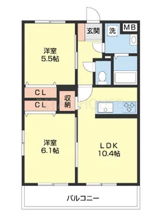 ユーミーマンション名草【201号室】の間取り