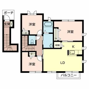ディアスAKIHO【201号室】の間取り