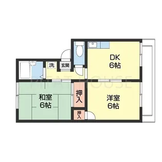 プレジール直川【1階】の間取り