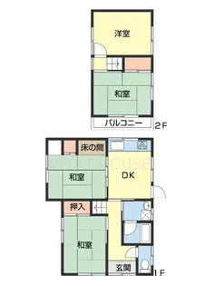 和歌山県岩出市新田広芝【一戸建】の間取り