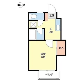 プライムハウス【105号室】の間取り