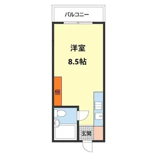ワシンハイツ【102号室】の間取り