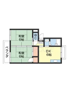 プレジール貴志Ⅰ【2階】の間取り