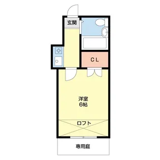 レオパレス中松江第3【104号室】の間取り