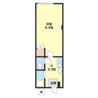 紀の川コーポ【C2号室】の間取り