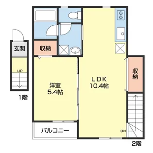 TJ山 A棟【2階】の間取り