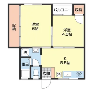 プレゼンス紀伊Ⅱ【402号室】の間取り
