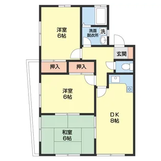 シティハイツ吉森Ⅱ【1階】の間取り