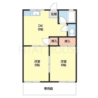 フォーブル粟【203号室】の間取り