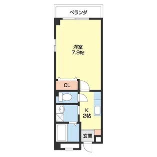 アパートメントM’s【4階】の間取り