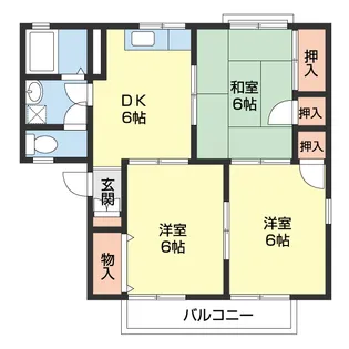 セジュール梅ノ木【213号室】の間取り