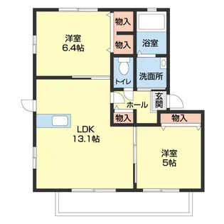 シャーメゾンうの【202号室】の間取り
