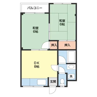 園村マンション【202号室】の間取り