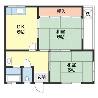 シマモトコーポ【101号室】の間取り
