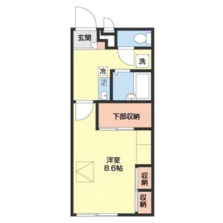 レオパレス松江東【205号室】の間取り