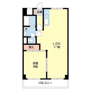 第2ルネみなと【502号室】の間取り