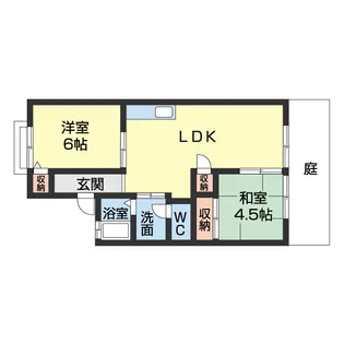 セジュール日高【1階】の間取り