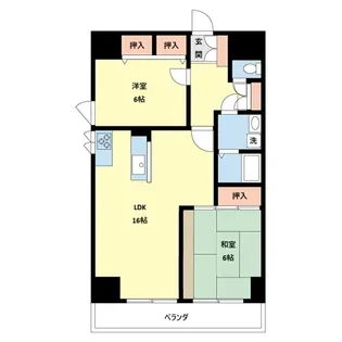 Wajima小雑賀マンション【4階】の間取り
