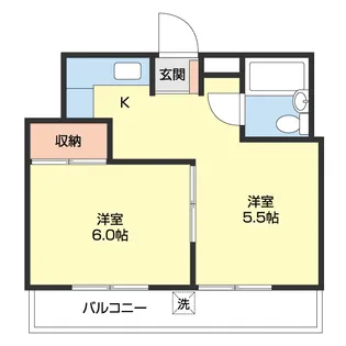 中之島グランドマンション【3階】の間取り