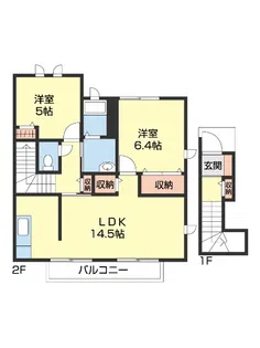 ブランシェ前田【201号室】の間取り