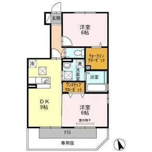 BIG JOY YAMATO【1階】の間取り