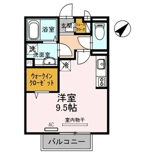 ドイスドゥアス【2階】の間取り