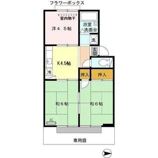 ハイツJOY【1階】の間取り