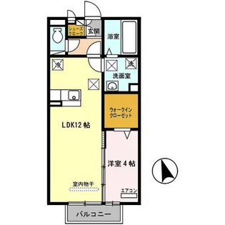 JOY WAVE YAMATO B棟【1階】の間取り