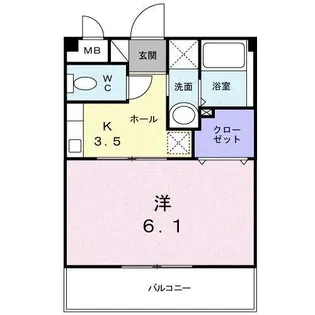 プランドール【1階】の間取り