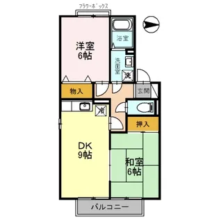 カーサリンピオ B棟【2階】の間取り