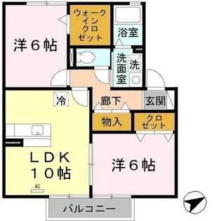 マグノリアコート C棟【2階】の間取り