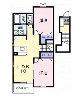 M’sソレイユ【2階】の間取り