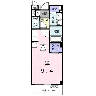 サニーサイド【1階】の間取り