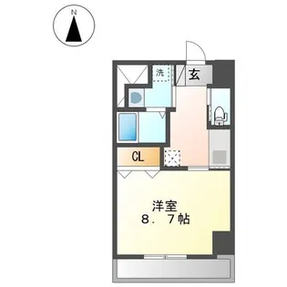 レジデンスヒルズ ザ ワカヤマ【401号室】の間取り