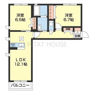 シャーメゾンMISA 【B202号室】の間取り