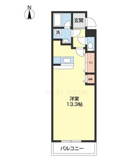 ルーチェ秋月【101号室】の間取り