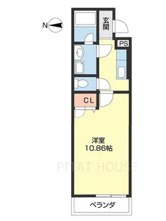 キーウィ荘【201号室】の間取り