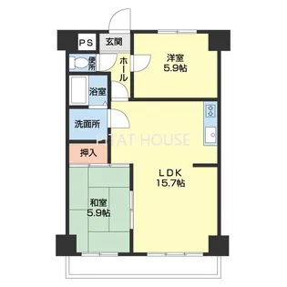 エレナ和歌浦【103号室】の間取り