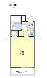 シャルマンフジ湊北町弐番館【206号室】の間取り