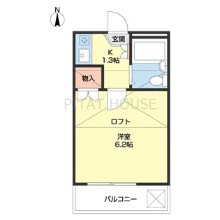 和歌山Part1マンション【205号室】の間取り