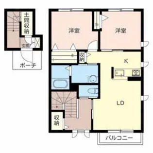 シャーメゾン紀伊【206号室】の間取り