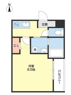 フジパレス田中町【101号室】の間取り