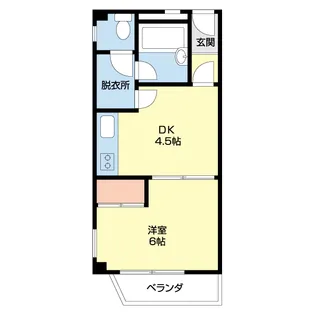 シャンティイ和歌浦【203号室】の間取り