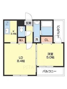 フジパレス黒田Ⅰ番館【301号室】の間取り