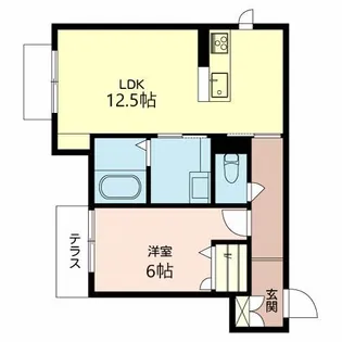 ベレオ本町【103号室】の間取り