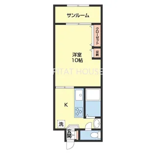 ハイツKOJIMA【R号室】の間取り