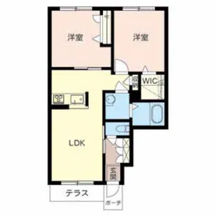 グリナージュガーデンN Ⅱ【108号室】の間取り