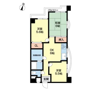 メゾンKITSUNEJIMA【2階】の間取り